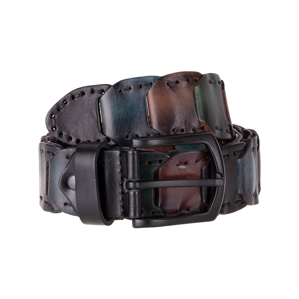 Vista Braided Leather Men's Belt - LuggageDesigners