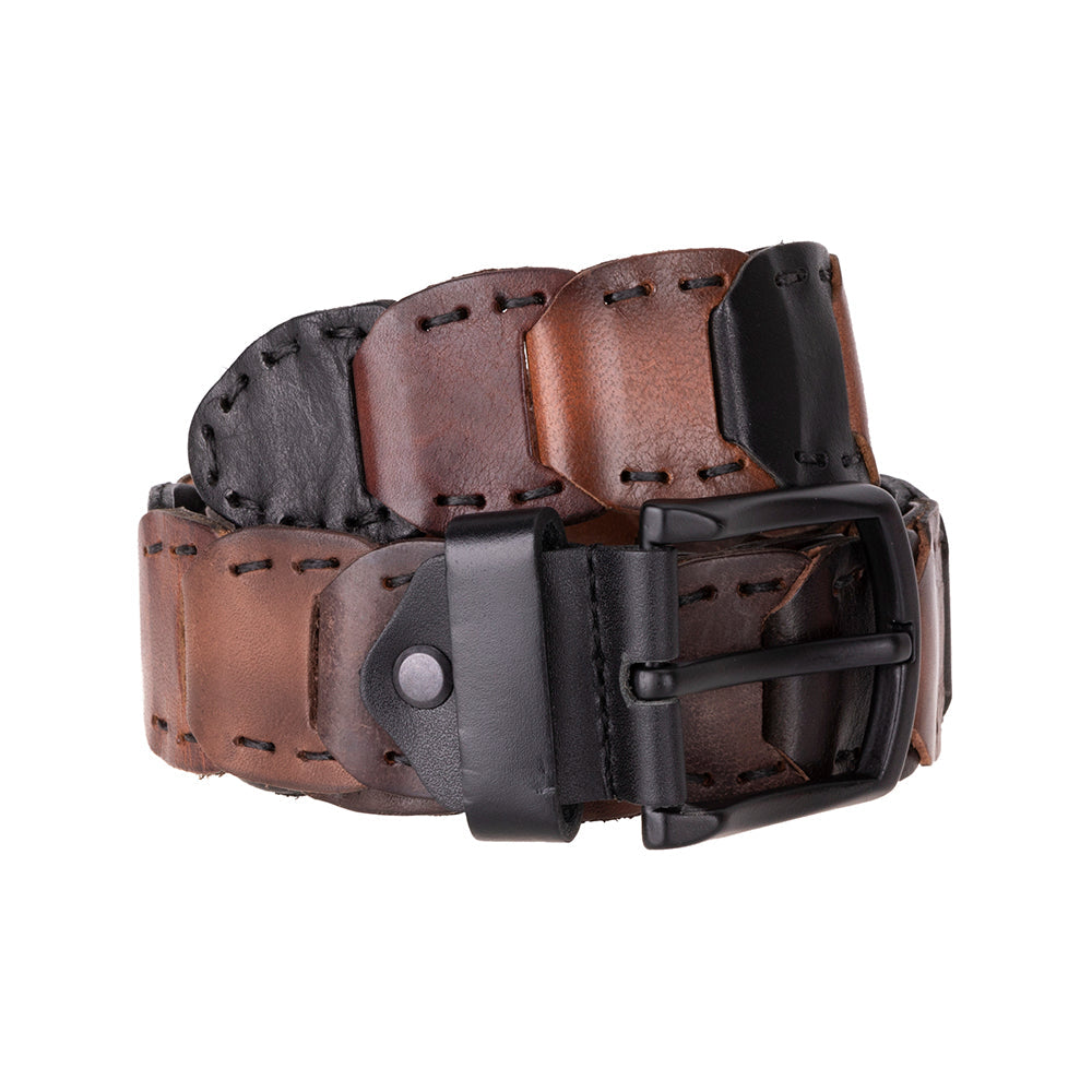 Vista Braided Leather Men's Belt - LuggageDesigners