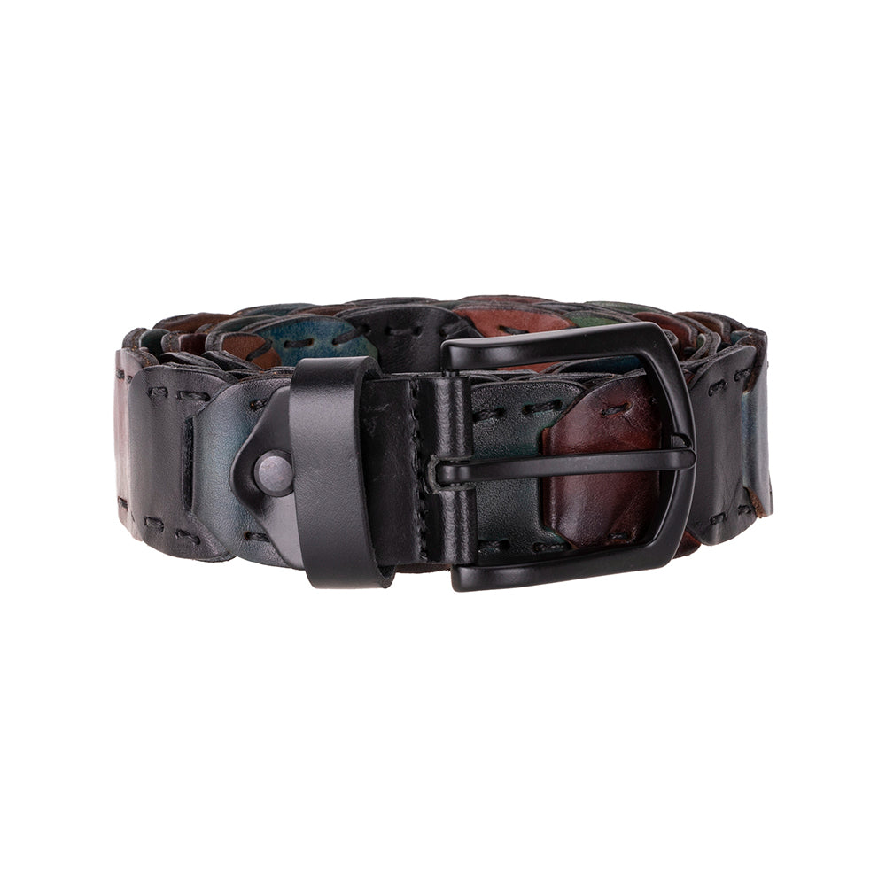 Vista Braided Leather Men's Belt - LuggageDesigners