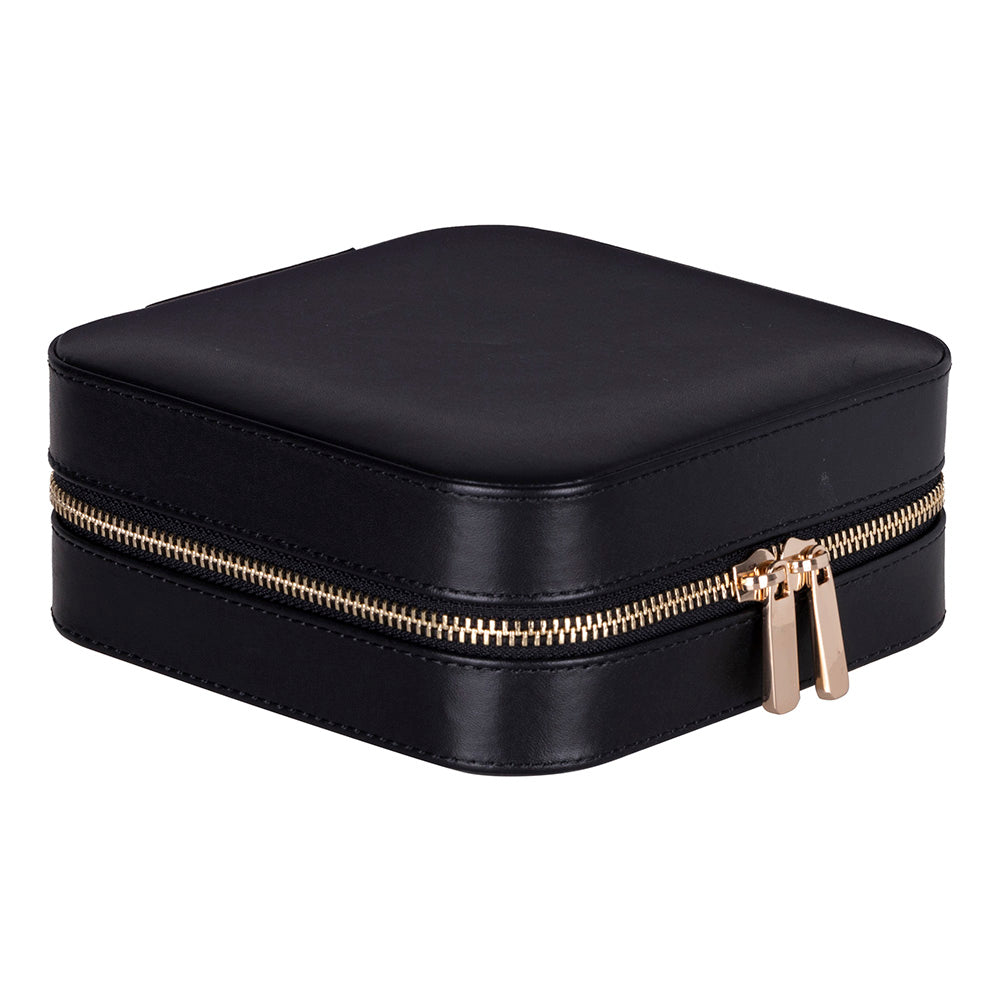 Amanda Leather Jewelry Box, Large - LuggageDesigners