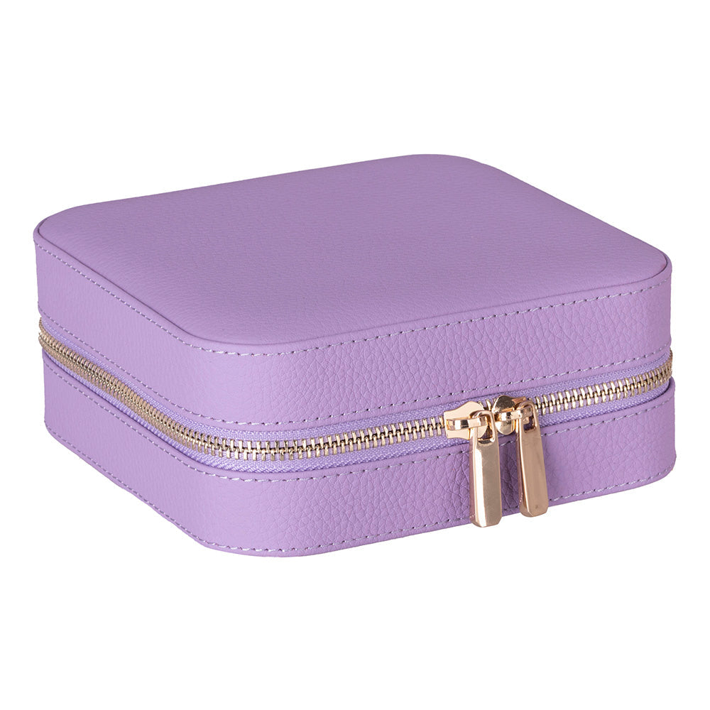 Amanda Leather Jewelry Box, Large - LuggageDesigners