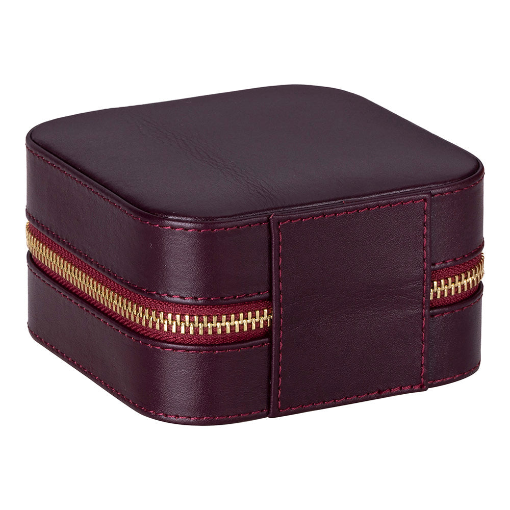 Amanda Leather Jewelry Box, Medium Mizuri Leather
