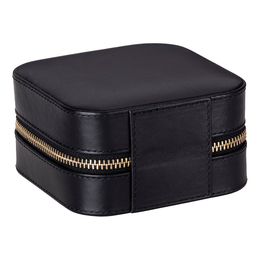 Amanda Leather Jewelry Box, Medium Mizuri Leather