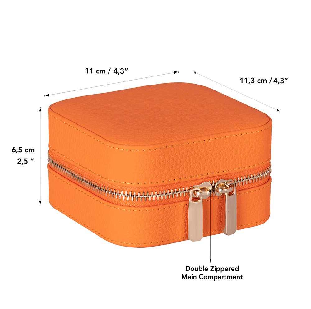 Amanda Leather Jewelry Box, Medium Mizuri Leather