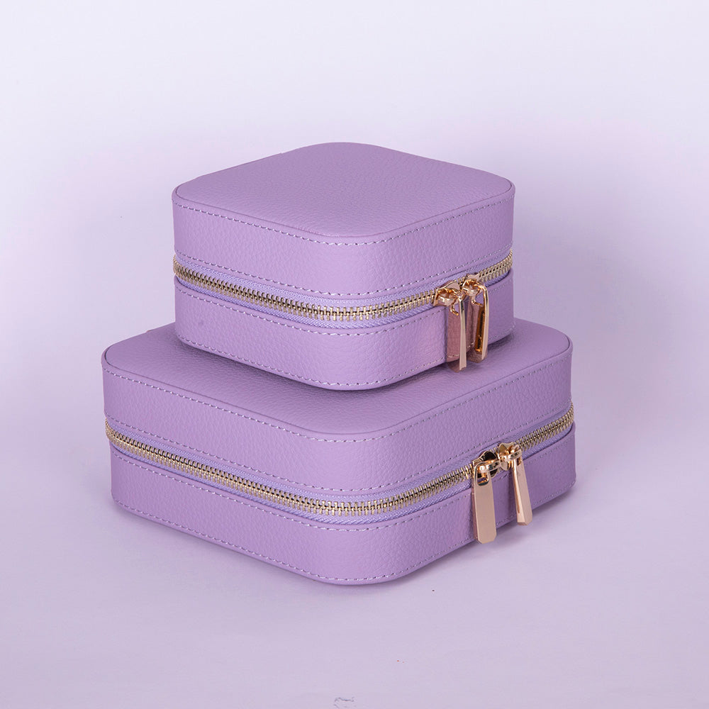 Amanda Leather Jewelry Box, Medium Mizuri Leather