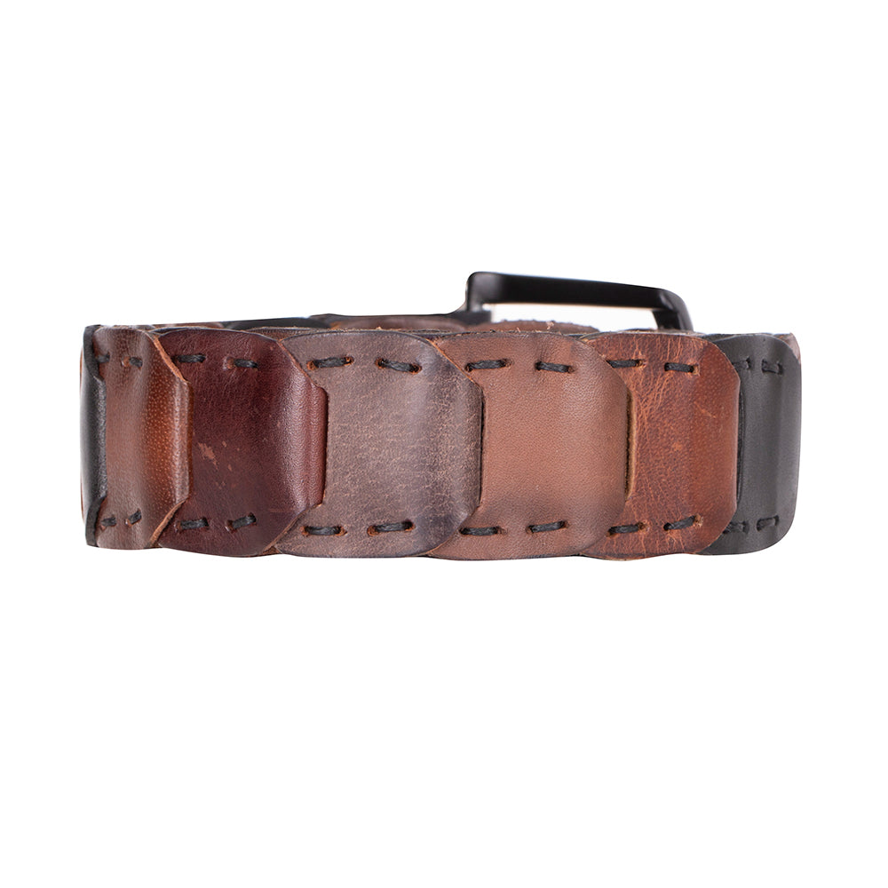 Vista Braided Leather Men's Belt - LuggageDesigners