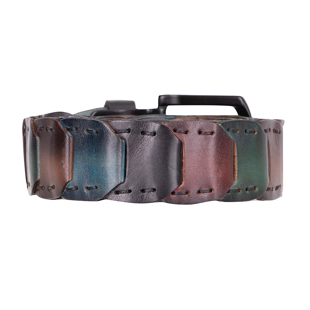 Vista Braided Leather Men's Belt - LuggageDesigners