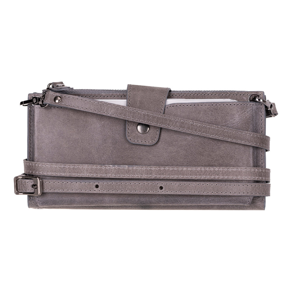 Lozan Strap Leather Crossbody Wallet Mizuri Leather