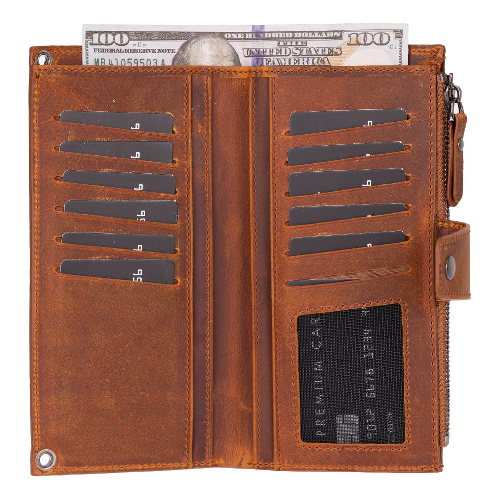 Lozan Strap Leather Crossbody Wallet Mizuri Leather