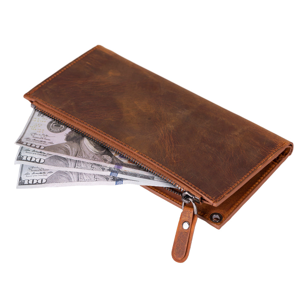 Lozan Strap Leather Crossbody Wallet Mizuri Leather