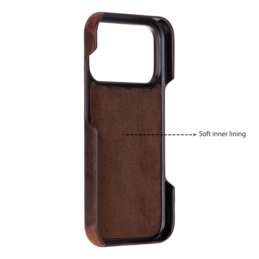 Ultimate Jacket Leather iPhone 17 Pro Case Mizuri Leather