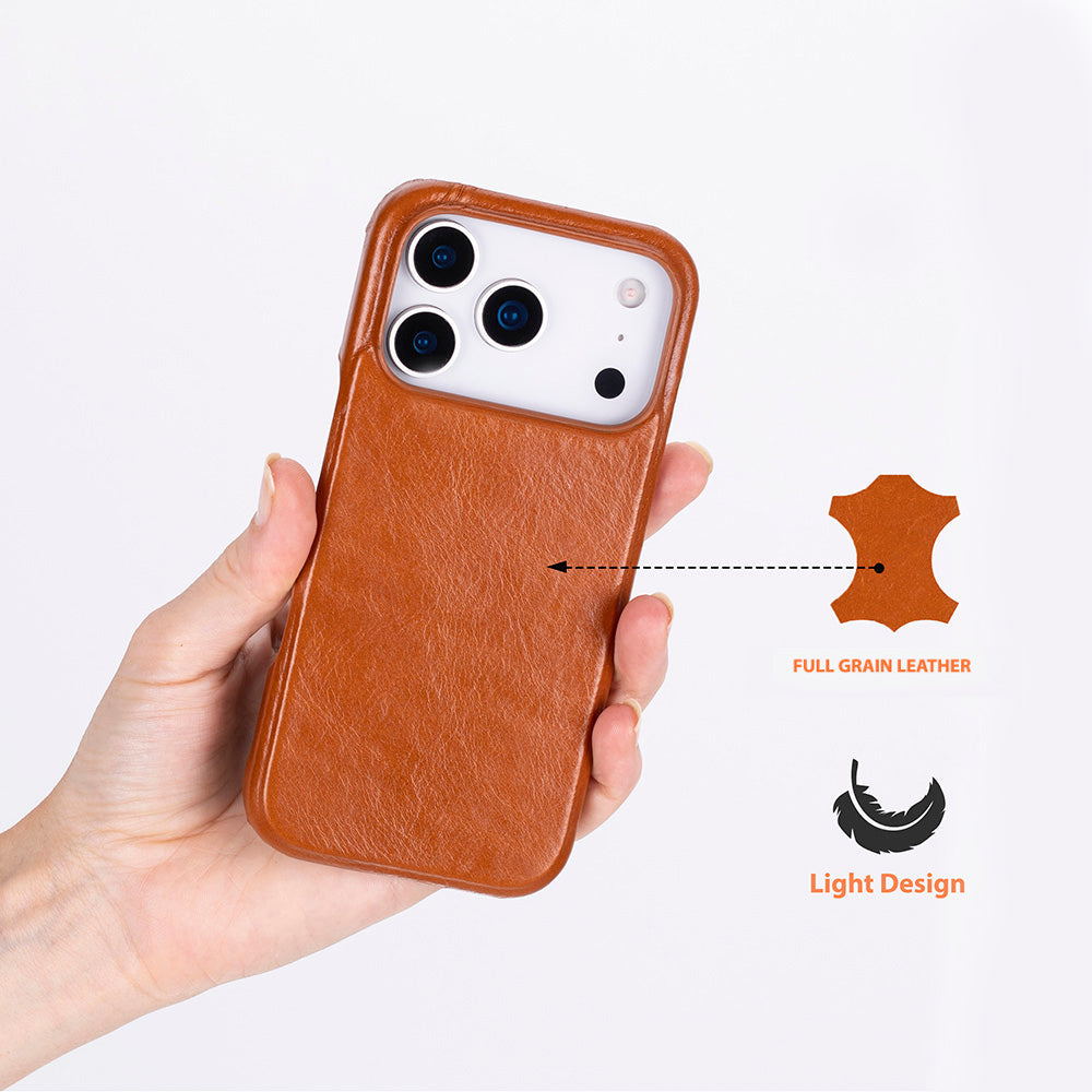 Ultimate Jacket Leather iPhone 17 Pro Case Mizuri Leather