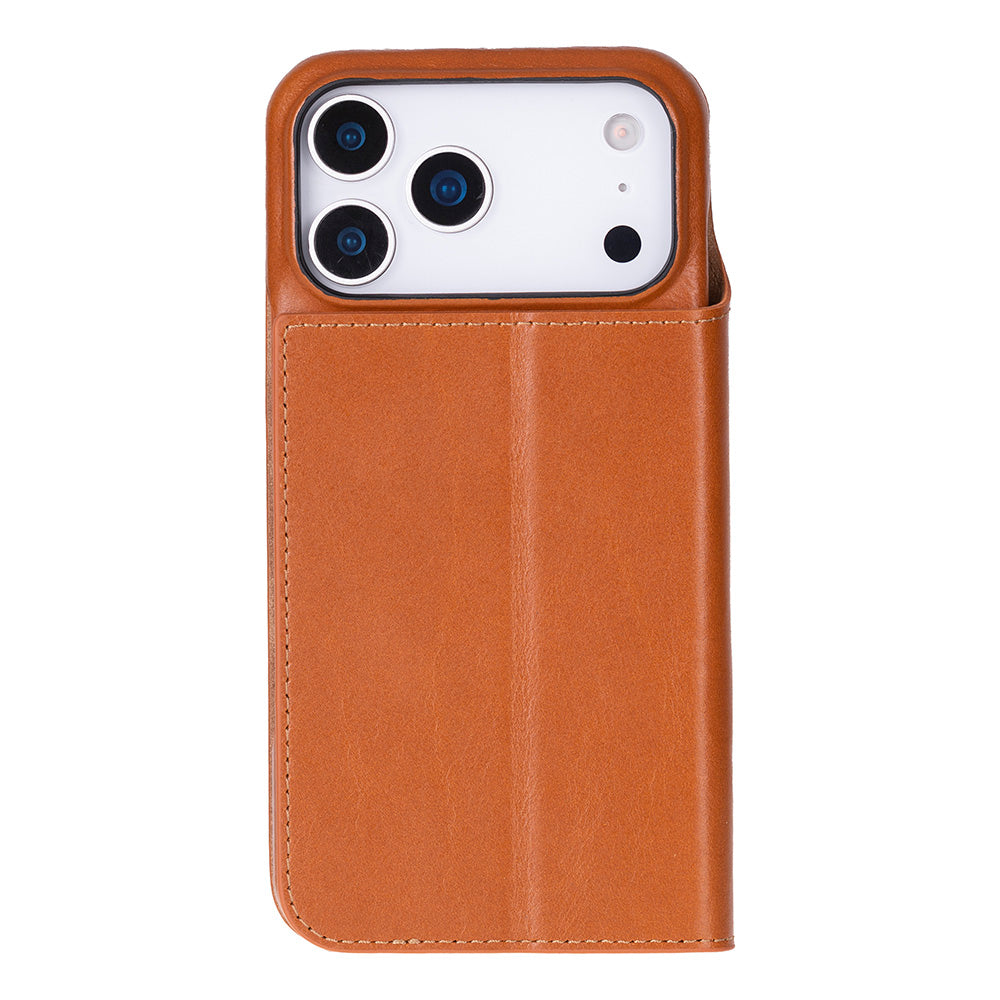 Sonat Leather iPhone 17 Pro Folio Case - LuggageDesigners