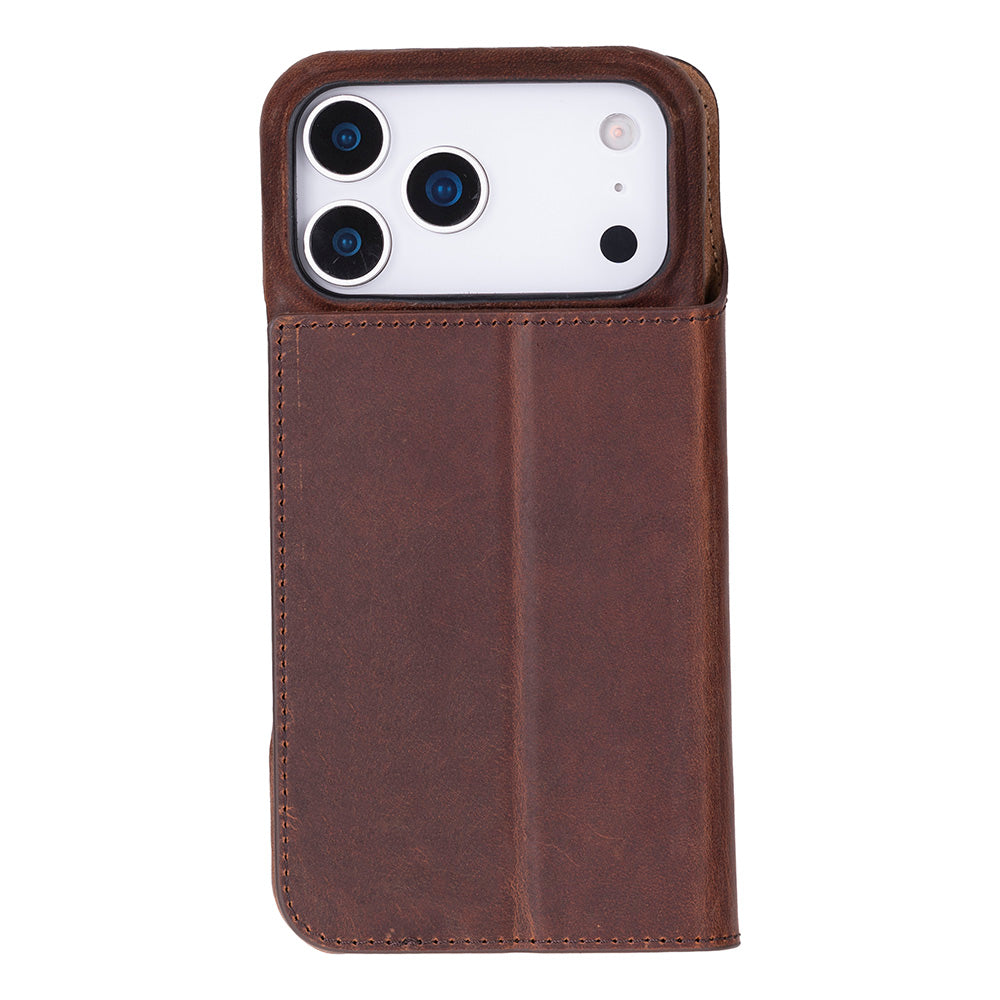 Sonat Leather iPhone 17 Pro Folio Case - LuggageDesigners