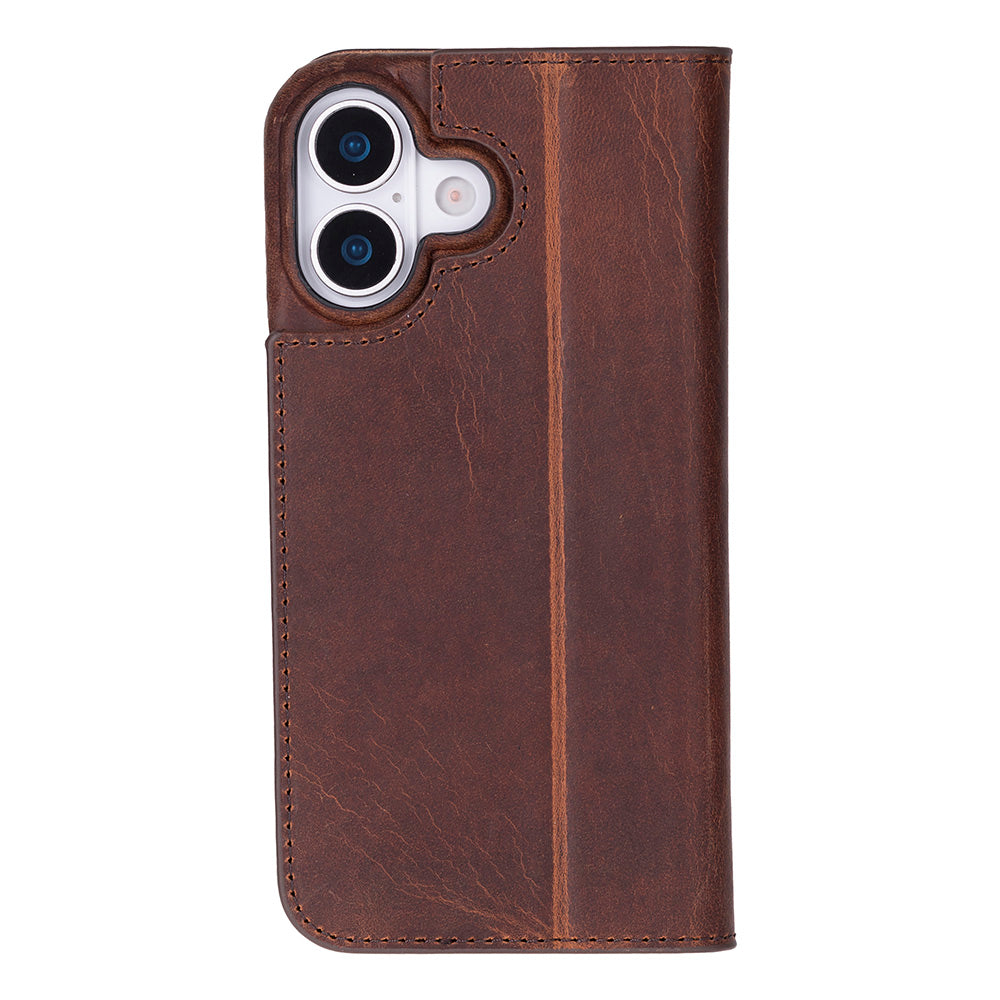 Sonat Leather iPhone 17 Folio Case - LuggageDesigners