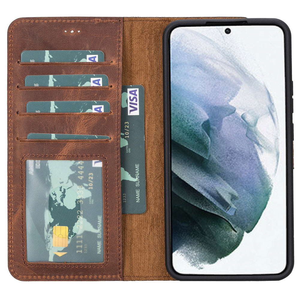 Magic Samsung Galaxy S23 Leather Detachable Wallet Case Mizuri Leather