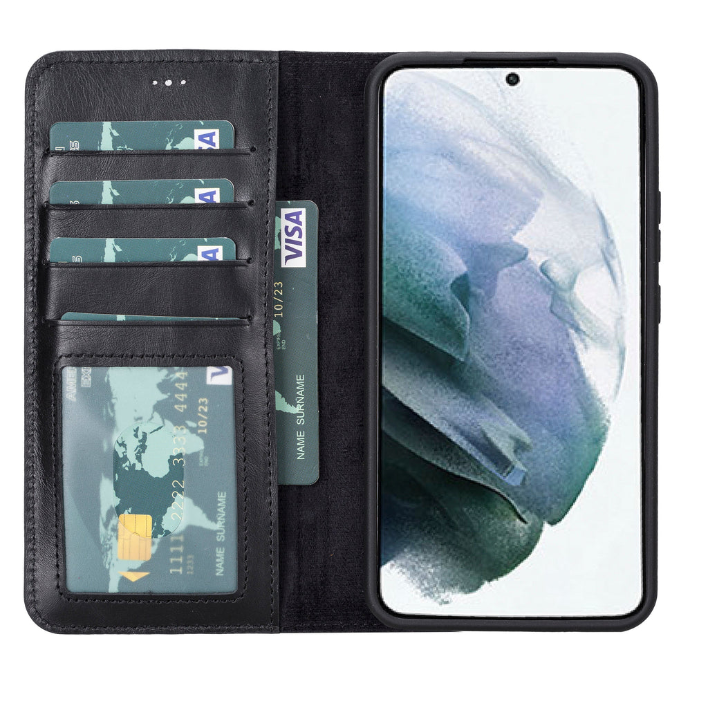 Magic Samsung Galaxy S23 Ultra Leather Detachable Wallet Case Mizuri Leather