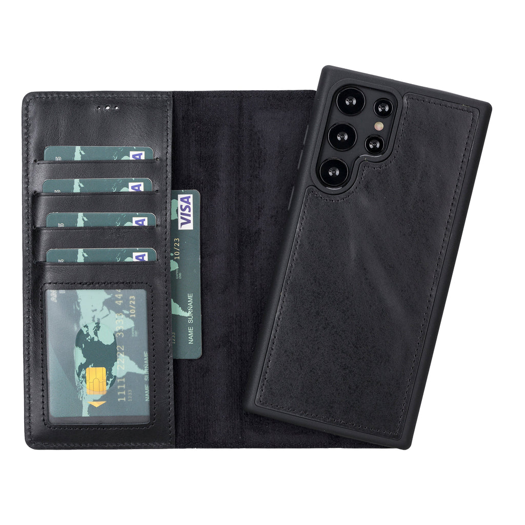 Magic Samsung Galaxy S23 Leather Detachable Wallet Case Mizuri Leather