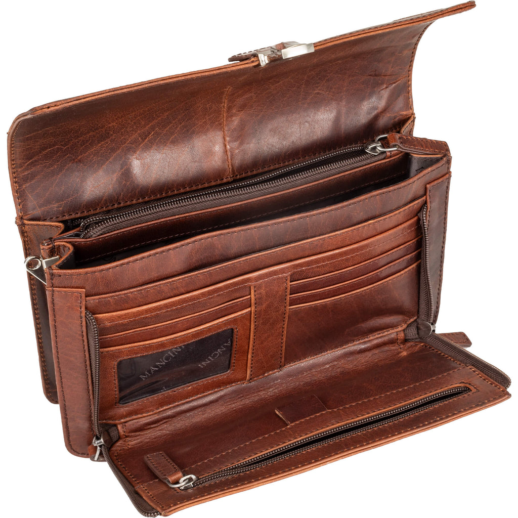 Mancini Large Unisex Bag with Zippered Rear Organizer (Copy) Mancini