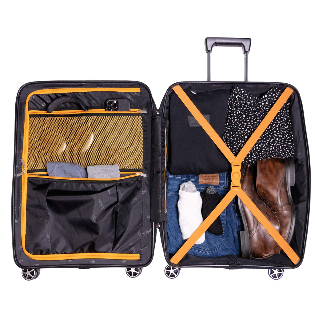 24-inch Black Hardcase Roller Luggage Sole Premise