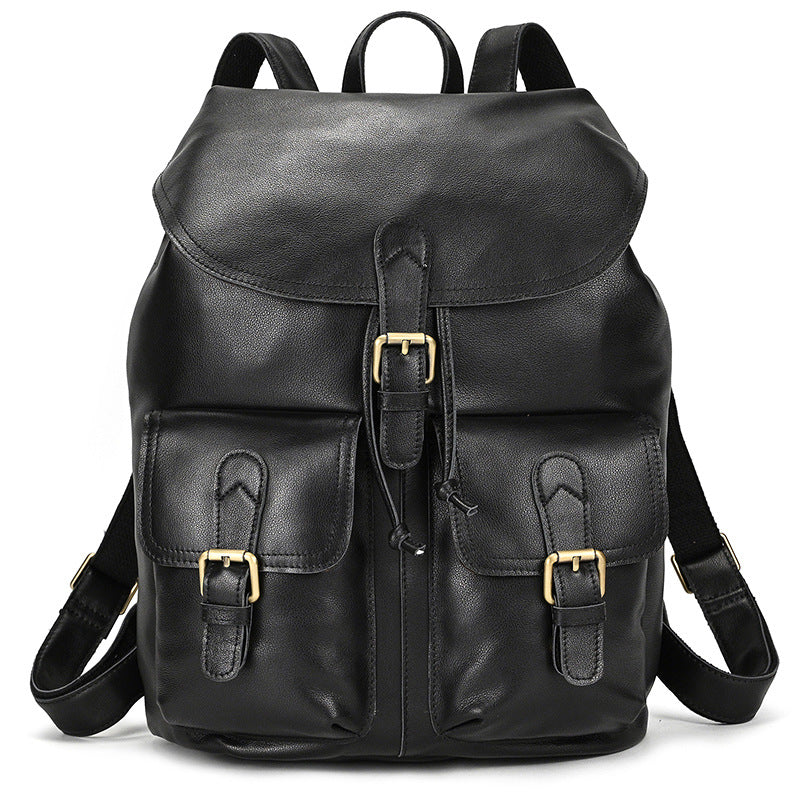 Mens Leather Backpack 15 Inch Leather Laptop Backpack Retro Travel Backpack For Mens School Backpack RockCow Leather Studio