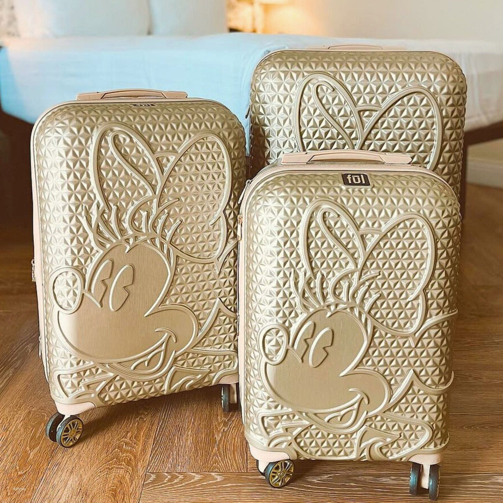 Disney Minnie Mouse FŪL 30" Luggage Spinner Taupe Ful Luggage