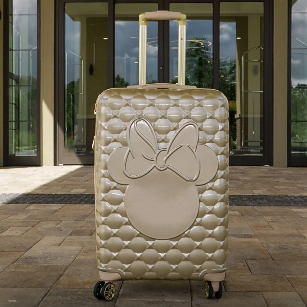 Disney Minnie Mouse Rolling Luggage 3 Piece Set Taupe Ful Luggage