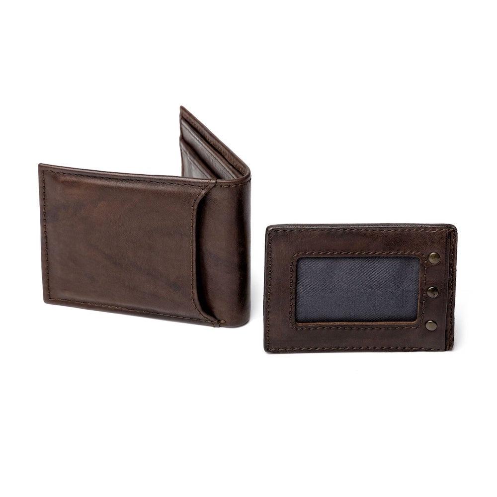 Benjamin Leather Bifold with Front Pocket Wallet Mission Mercantile Leather Goods