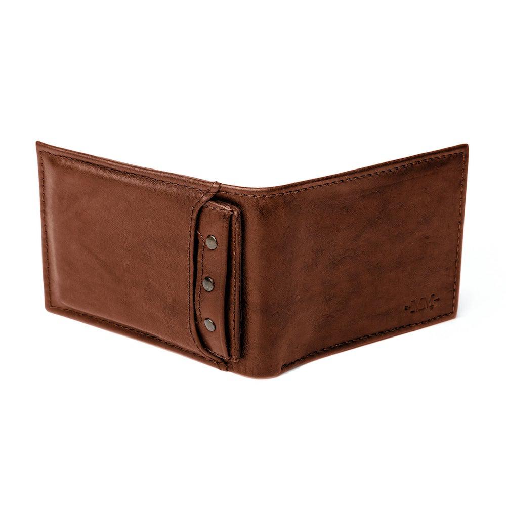 Benjamin Leather Bifold with Front Pocket Wallet Mission Mercantile Leather Goods
