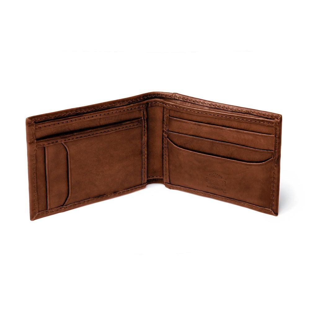 Benjamin Leather Bifold with Front Pocket Wallet Mission Mercantile Leather Goods
