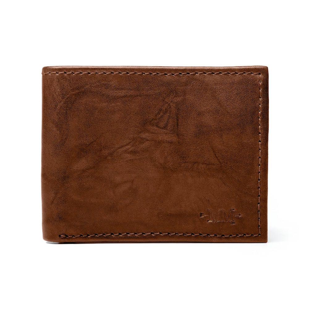 Benjamin Leather Bifold with Front Pocket Wallet Mission Mercantile Leather Goods