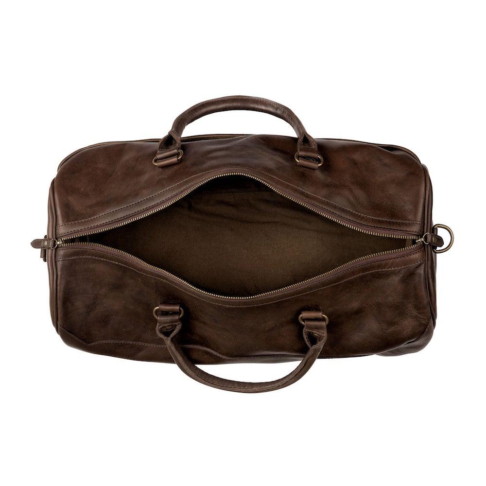 Benjamin Leather Duffle Bag Mission Mercantile Leather Goods