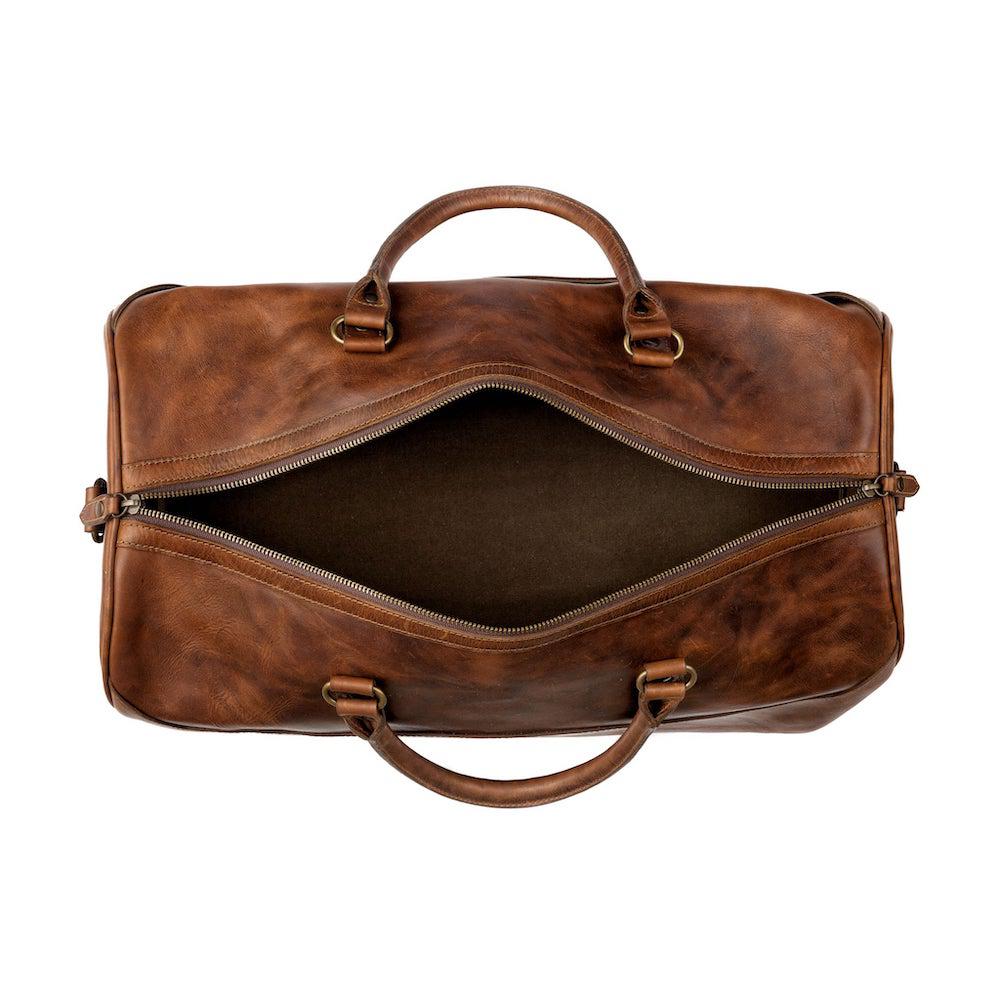 Benjamin Leather Duffle Bag Mission Mercantile Leather Goods