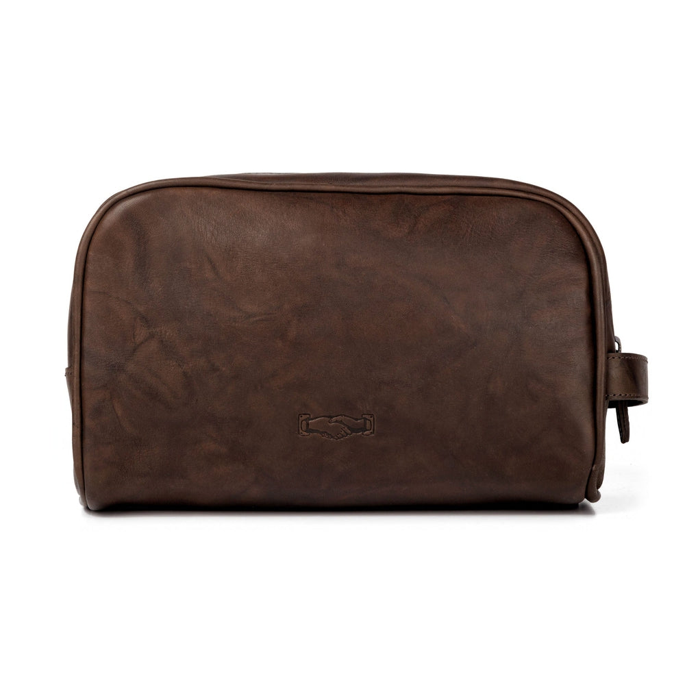Benjamin Leather Toiletry Wash Bag Mission Mercantile Leather Goods