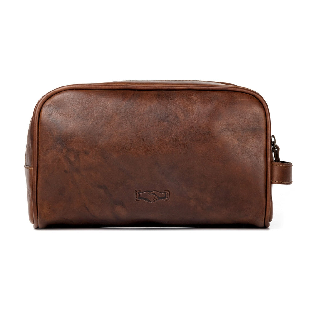 Benjamin Leather Toiletry Wash Bag Mission Mercantile Leather Goods