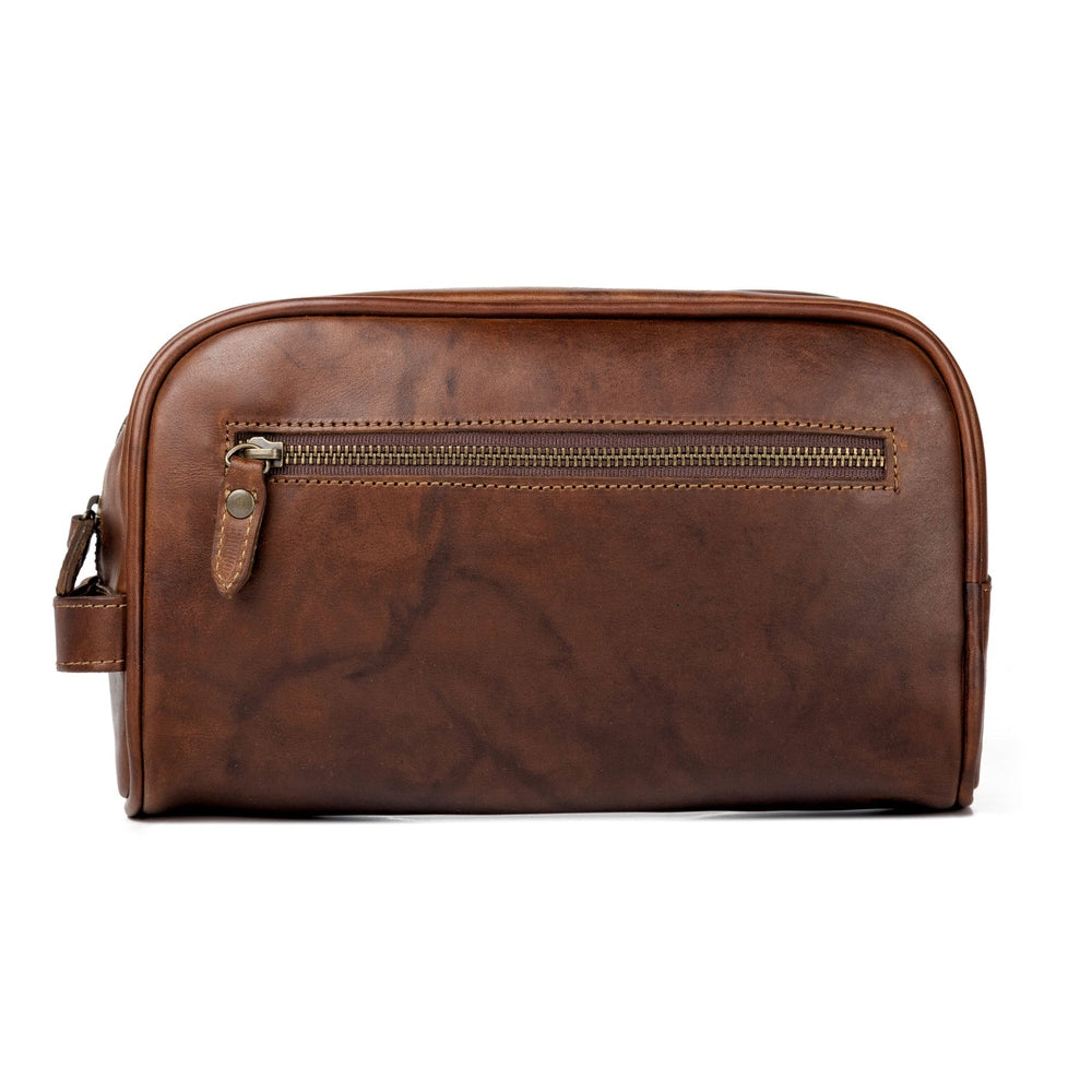 Benjamin Leather Toiletry Wash Bag Mission Mercantile Leather Goods