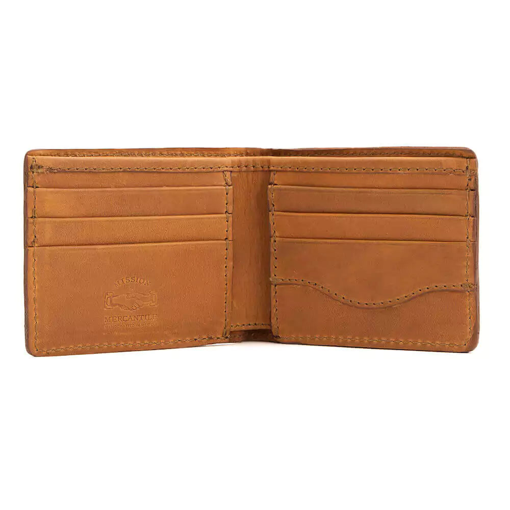 Campaign Leather Bifold Wallet Mission Mercantile Leather Goods