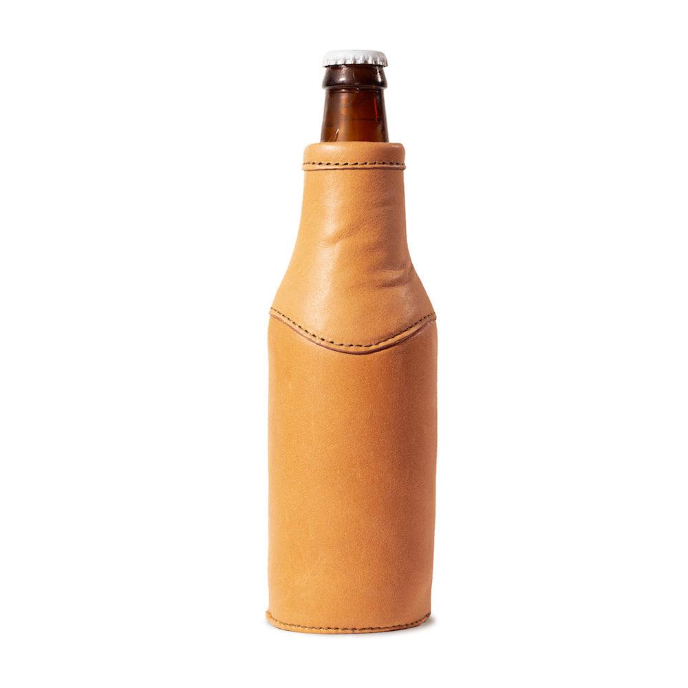 Campaign Leather Bottle Koozie Mission Mercantile Leather Goods