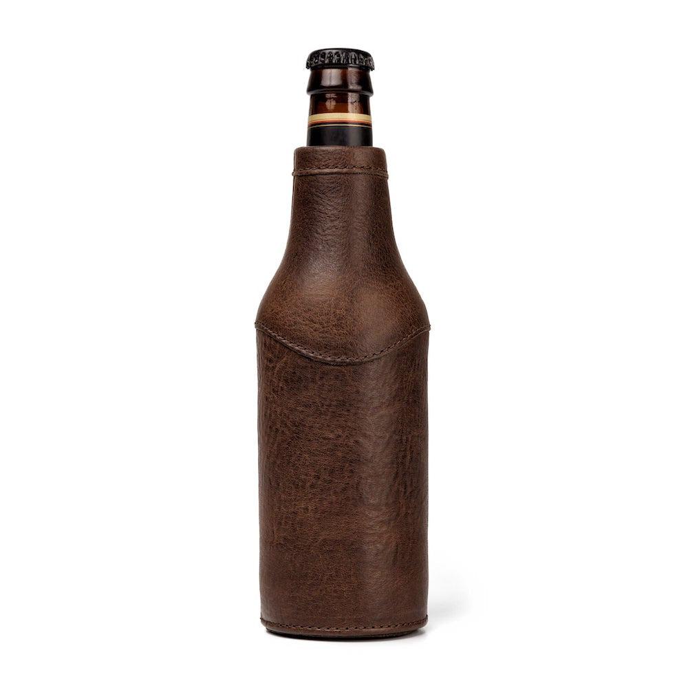 Campaign Leather Bottle Koozie Mission Mercantile Leather Goods