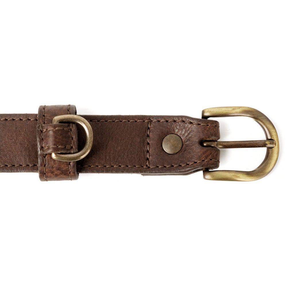 Campaign Leather Dog Collar Mission Mercantile Leather Goods