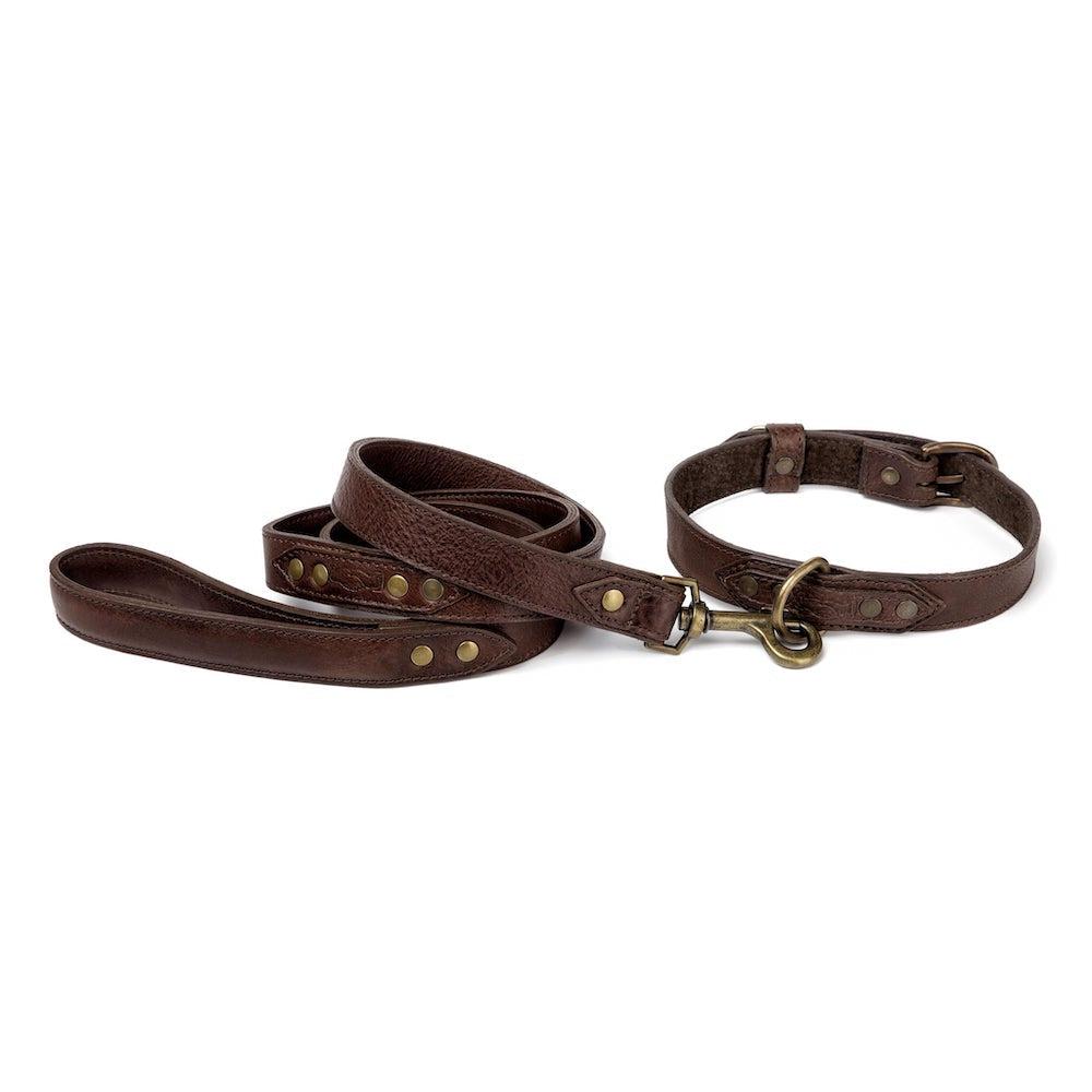 Campaign Leather Dog Leash Mission Mercantile Leather Goods