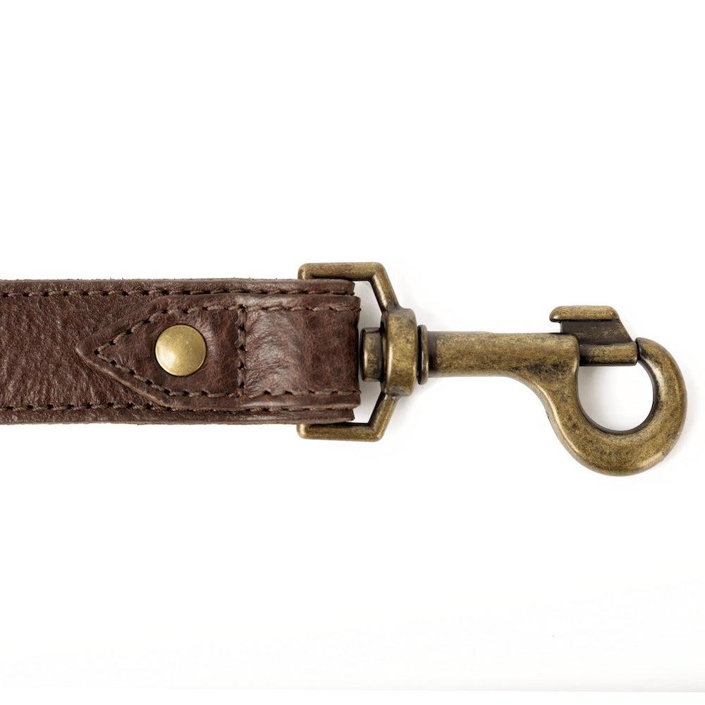 Campaign Leather Dog Leash Mission Mercantile Leather Goods