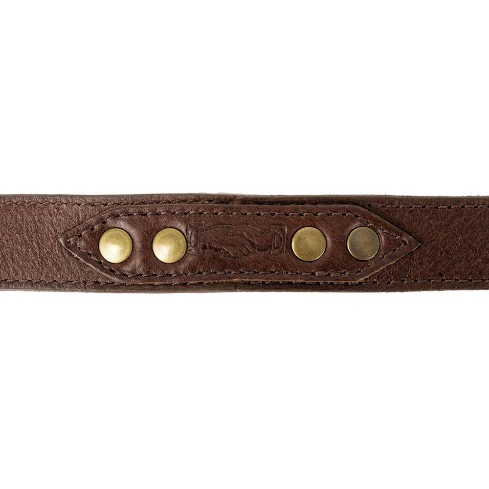 Campaign Leather Dog Leash Mission Mercantile Leather Goods