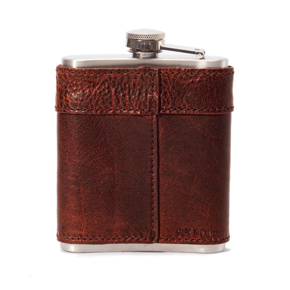 Campaign Leather Flask Mission Mercantile Leather Goods
