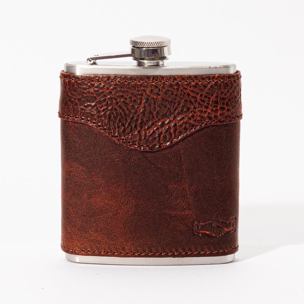 Campaign Leather Flask Mission Mercantile Leather Goods