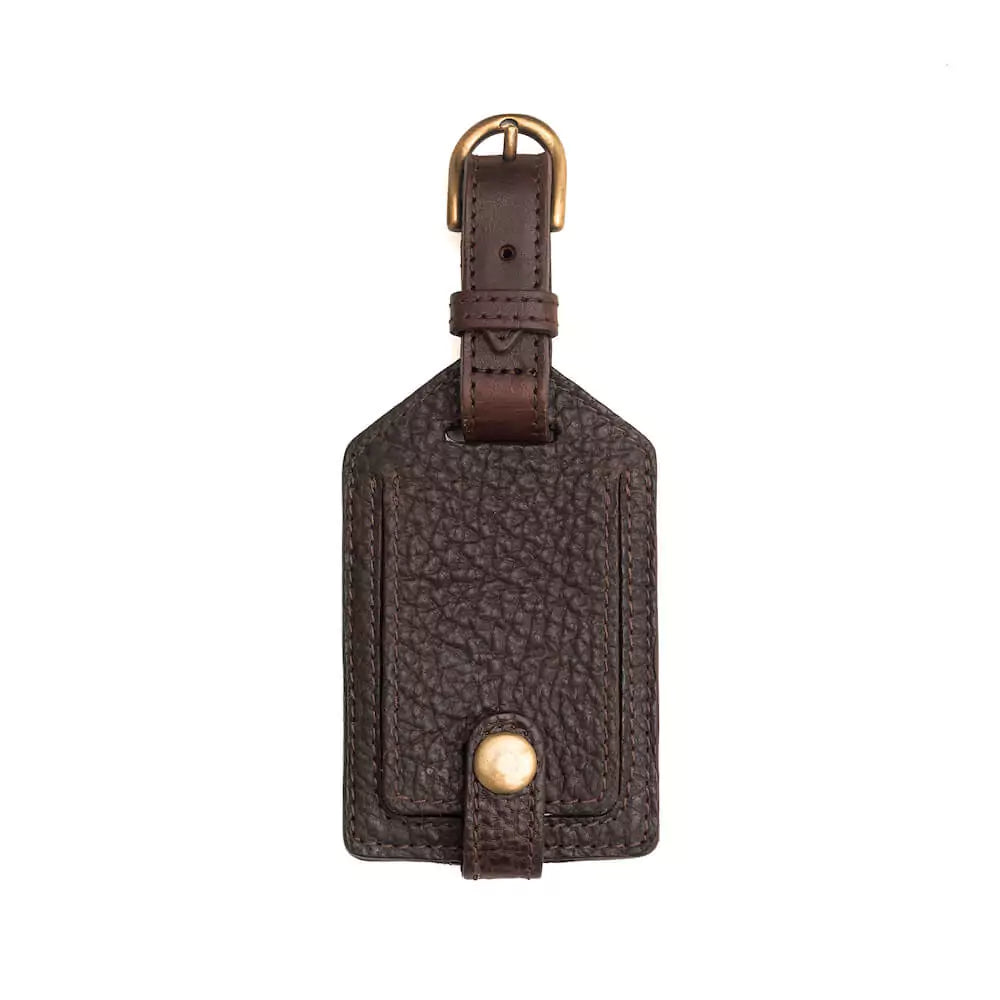 Campaign Leather Luggage Tag Mission Mercantile Leather Goods