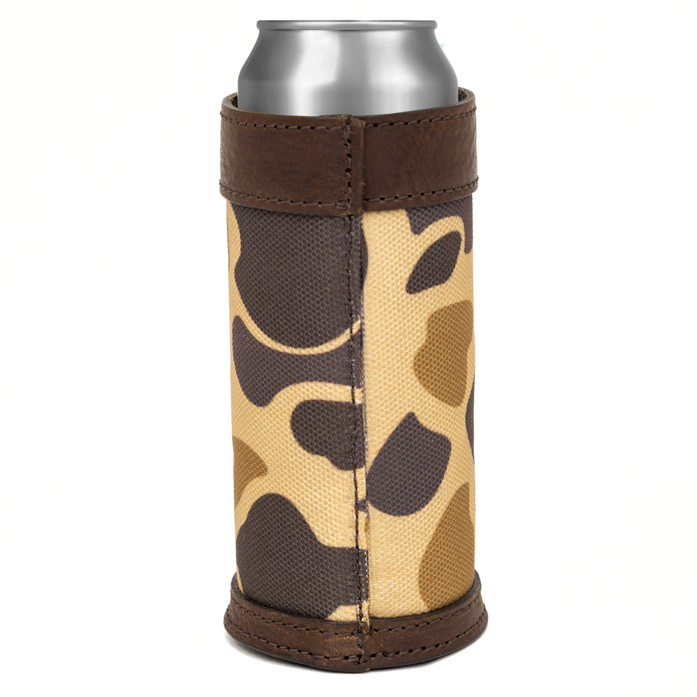 Campaign Leather Slim Can Koozie Mission Mercantile Leather Goods