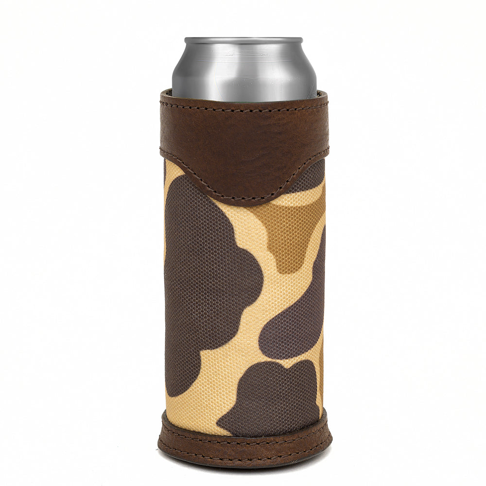 Campaign Leather Slim Can Koozie Mission Mercantile Leather Goods