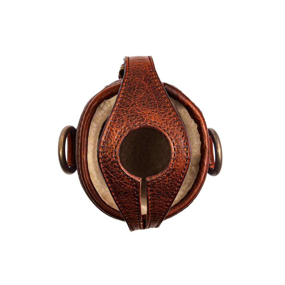 Campaign Leather Wine Tote Carrier Mission Mercantile Leather Goods