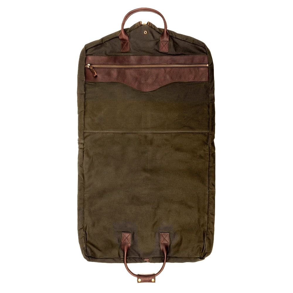 Campaign Waxed Canvas Garment Bag Mission Mercantile Leather Goods